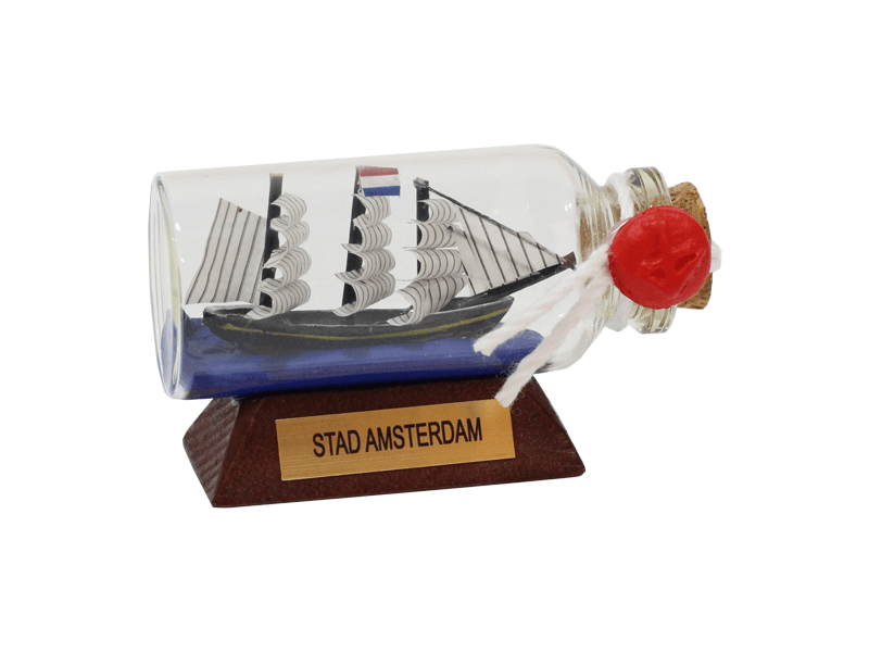 Boot in fles Stad Amsterdam 6,5cm