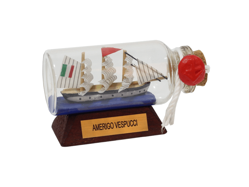 Boot in fles Amerigo Vespucci 6,5cm