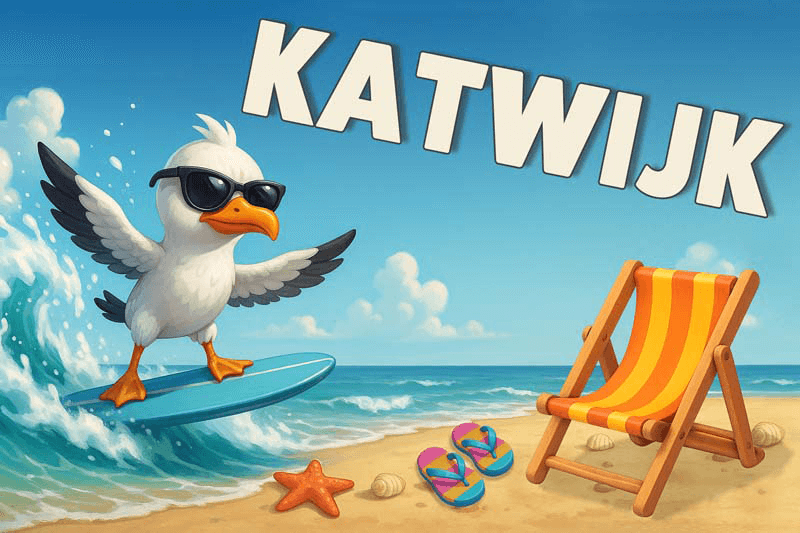 Magneet Surfmeeuw KATWIJK