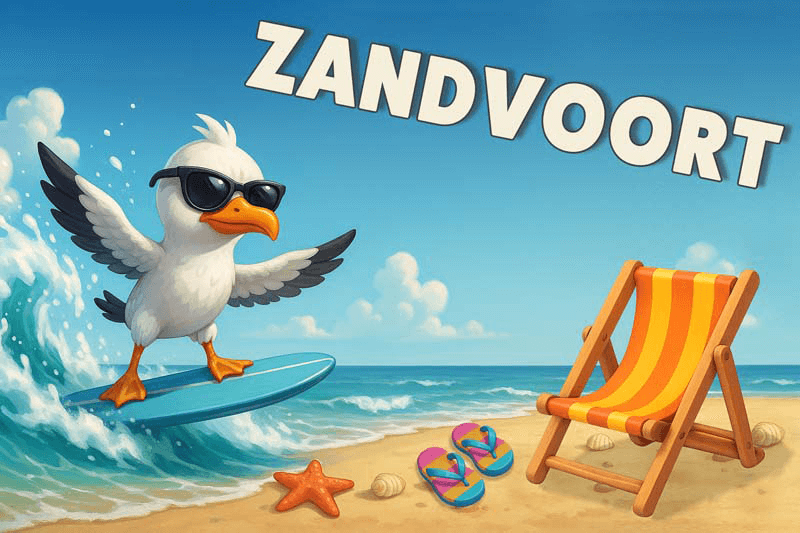Magneet Surfmeeuw ZANDVOORT