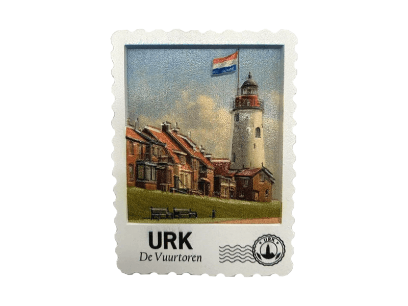 Magneet postzegel 3D URK