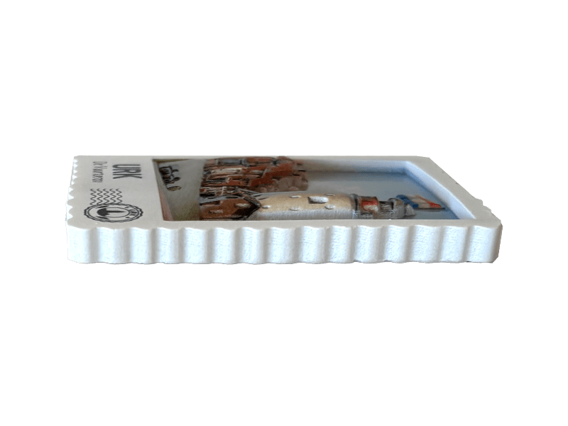 Magneet postzegel 3D URK