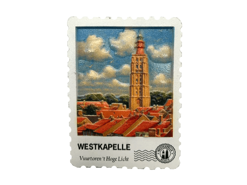 Magneet postzegel 3D WESTKAPELLE HL