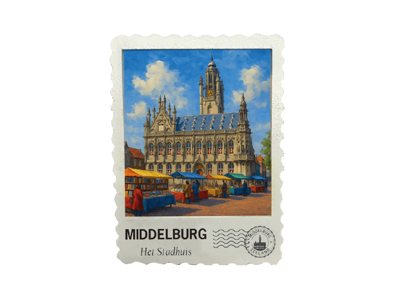 Magneet postzegel 3D MIDDELBURG SH