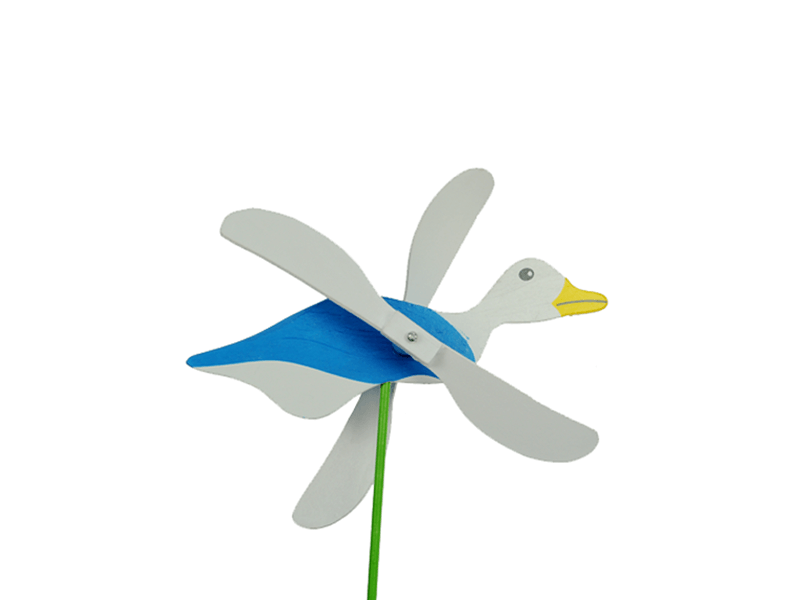 Windmolen eend blauw small 17cm Windmolen eend blauw small 17cm