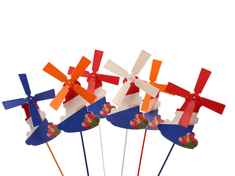 Windmolen Holland kleuren 18cm Windmolen Holland kleuren 18cm