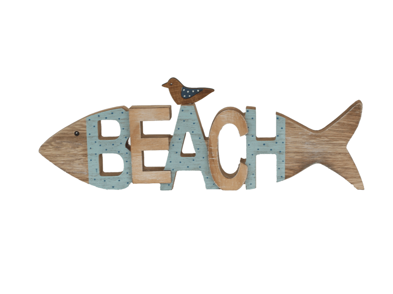 Wort BEACH als Fisch Wort BEACH als Fisch