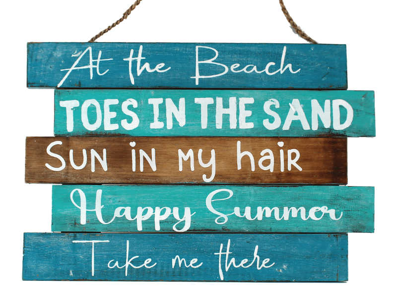 Tekstbord At the Beach 44cm Tekstbord At the Beach 44cm