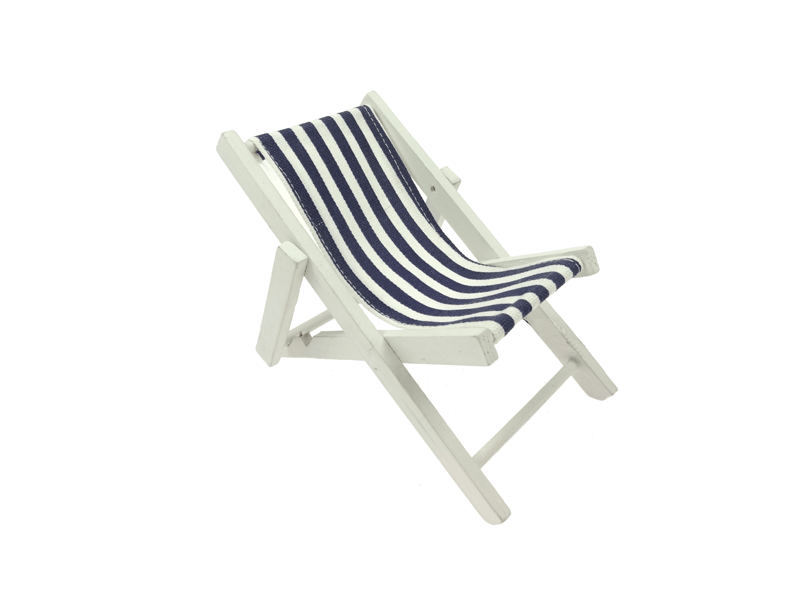 Beachchair blue and white Beachchair blue and white