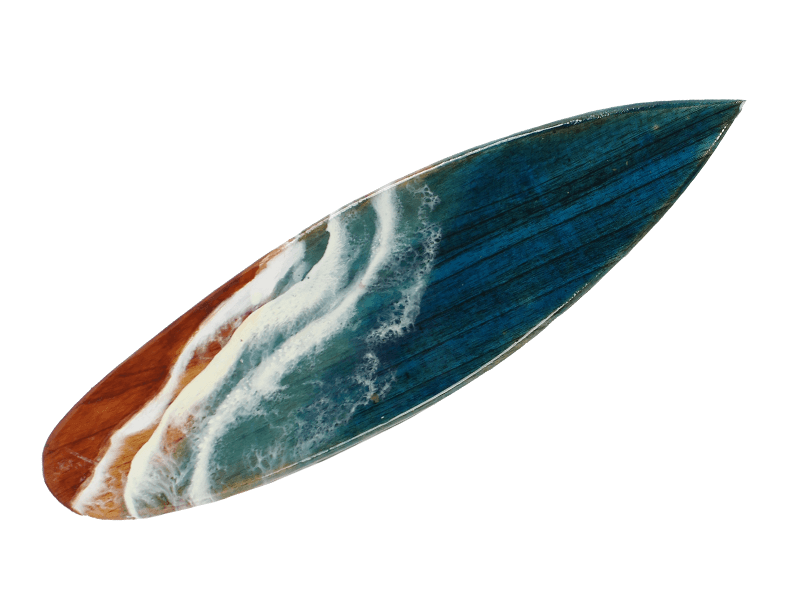 Surfplank hout epoxy strand 46cm Surfplank hout epoxy strand 46cm