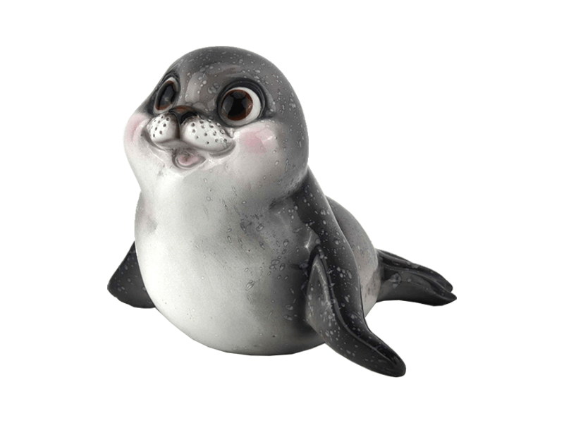 Zeehond grijs, hoogte 12cm