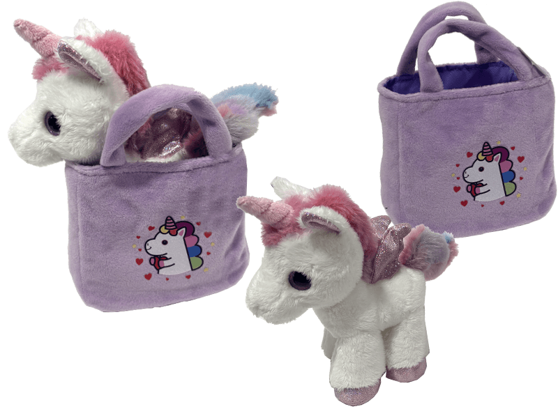 Handtas met unicorn 17cm