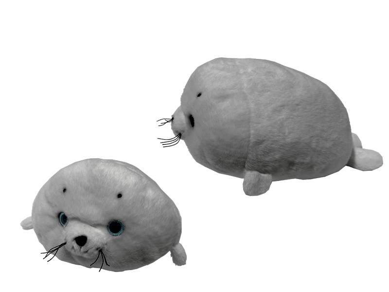 Pluche zeehond grijs 20cm