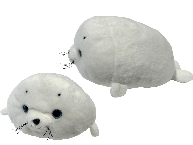 Pluche zeehond wit 30cm