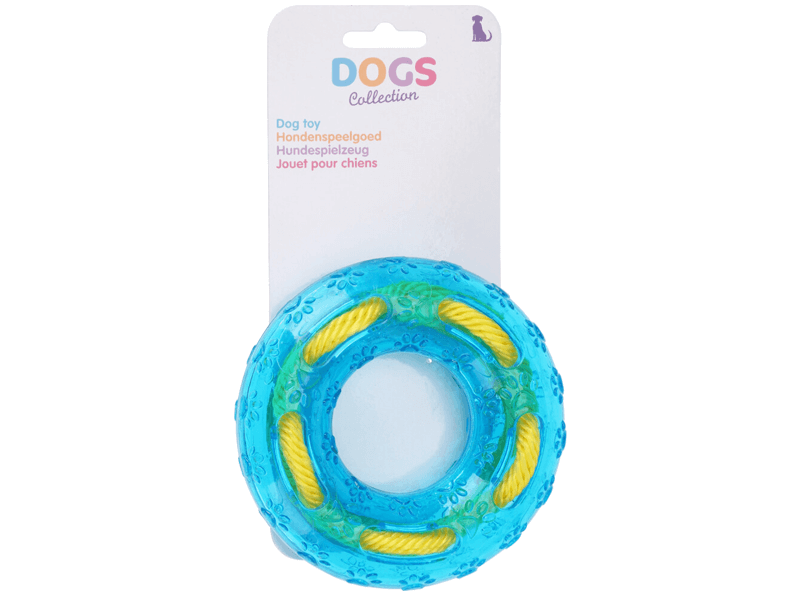 Hondenspeelgoed TPR bijtring 3ass.