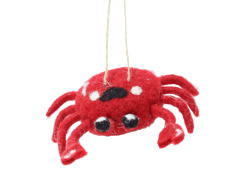 Vilten krab rood