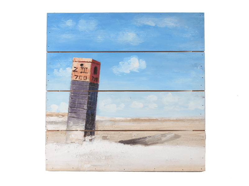 Painting beachpole Painting beachpole