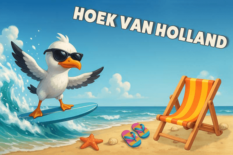 Magneet Surfmeeuw HOEK VAN HOLLAND