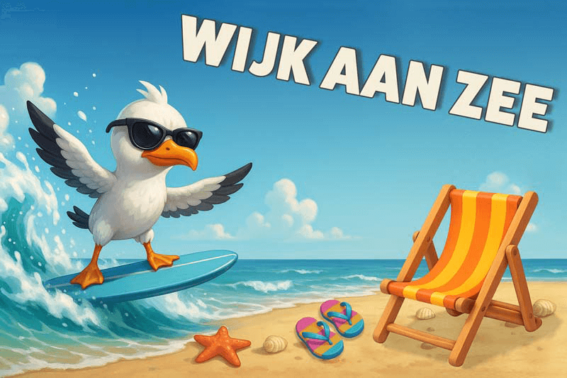 Magneet Surfmeeuw Wijk aan Zee