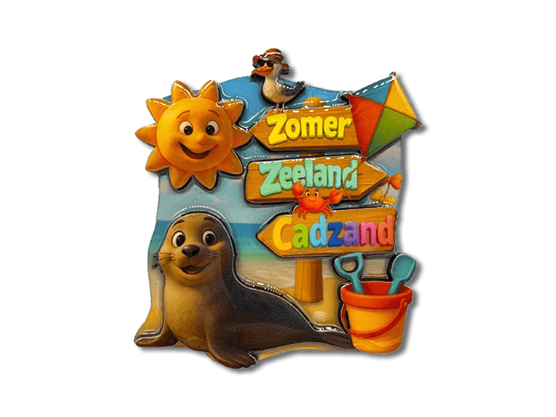Magneet MDF Zeehond CADZAND
