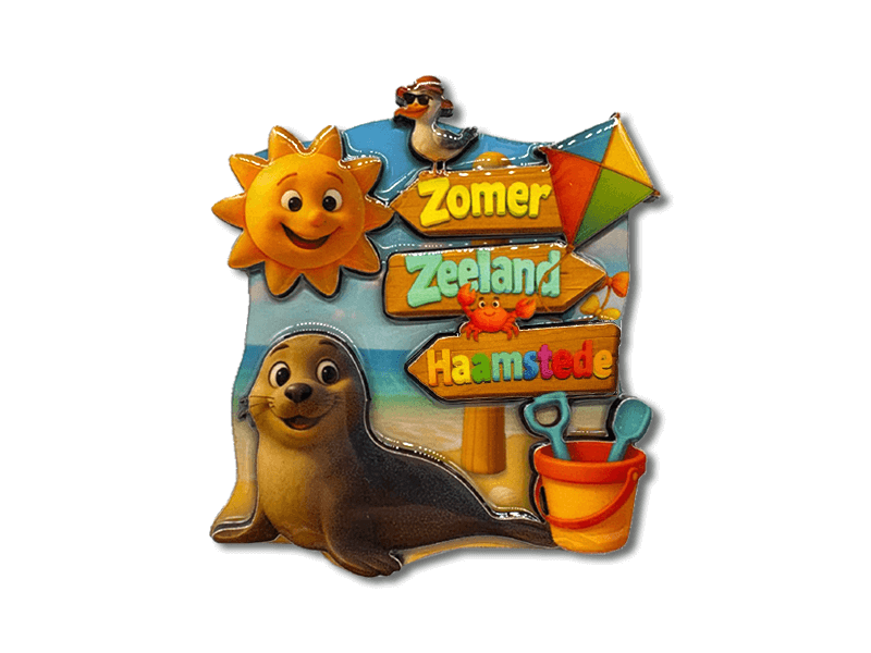 Magneet MDF Zeehond HAAMSTEDE