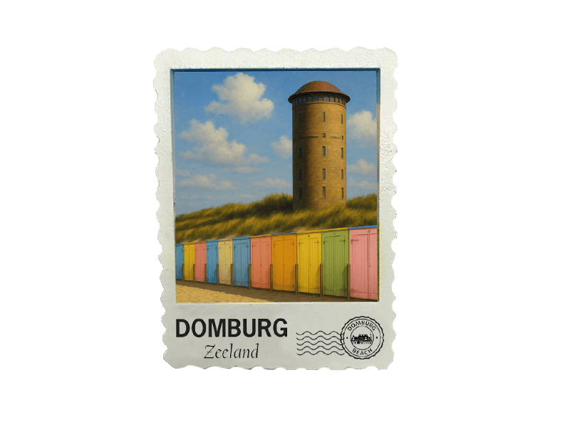 Magneet postzegel 3D DOMBURG