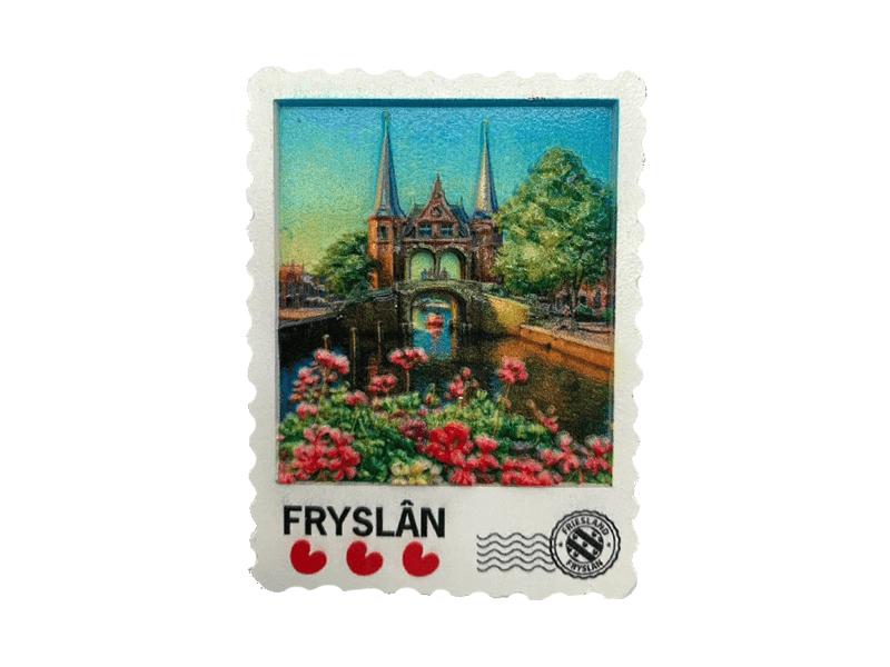 Magneet postzegel 3D FRIESLAND WP