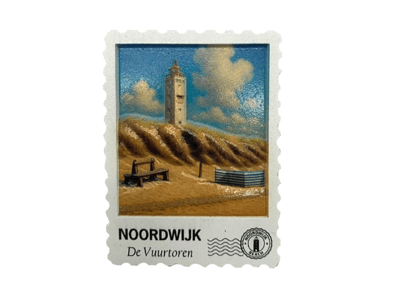 Magneet postzegel 3D NOORDWIJK