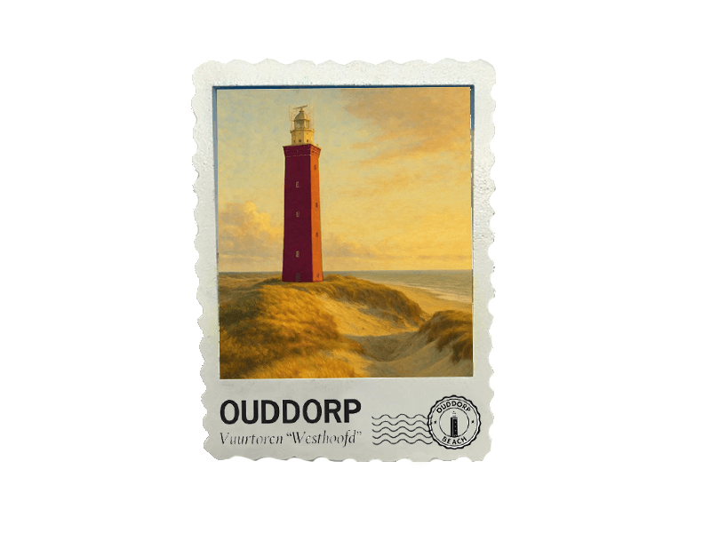 Magneet postzegel 3D OUDDORP