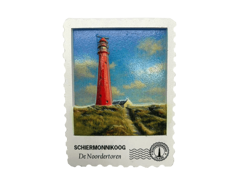 Magneet postzegel 3D SCHIERMONNIK