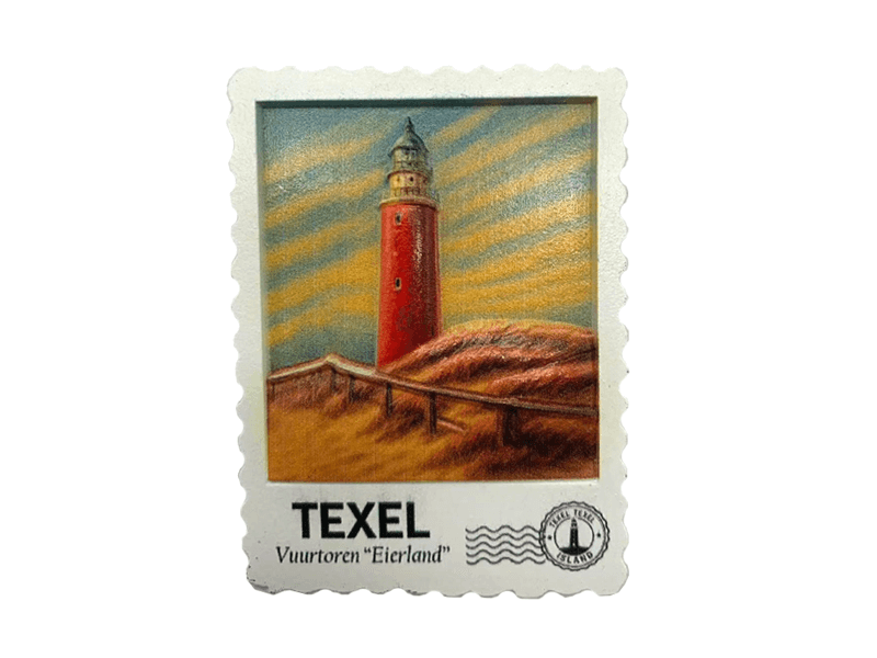 Magneet postzegel 3D TEXEL Vuurtore