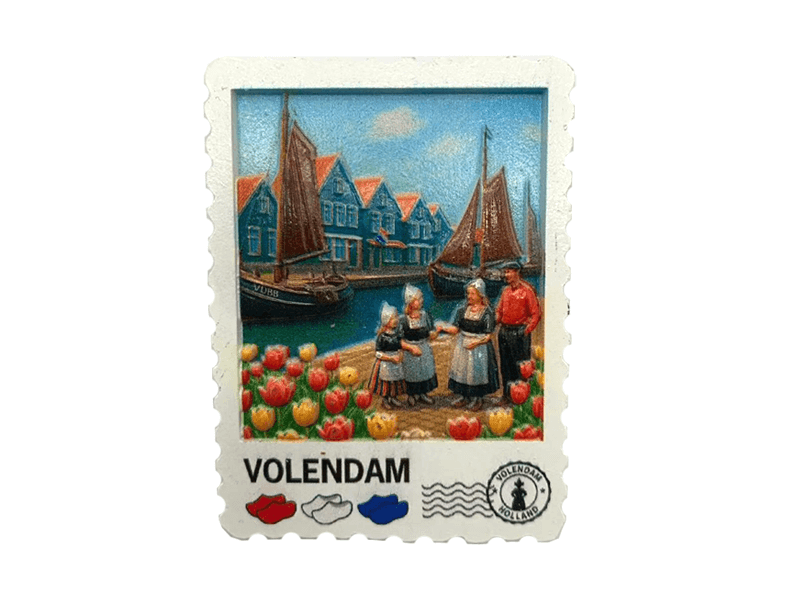 Magneet postzegel 3D VOLENDAM