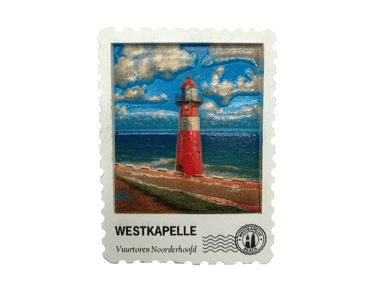 Magneet postzegel 3D WESTKAPELLE NH