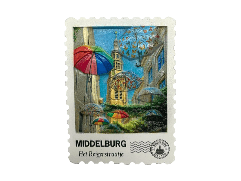 Magneet postzegel 3D MIDDELBURG RS
