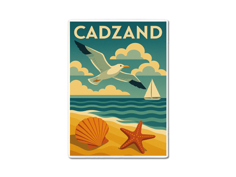 Koelkastmagn CADZAND retro kust