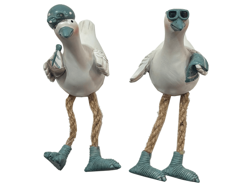 Gans funny met touwbenen 2 ass 15cm