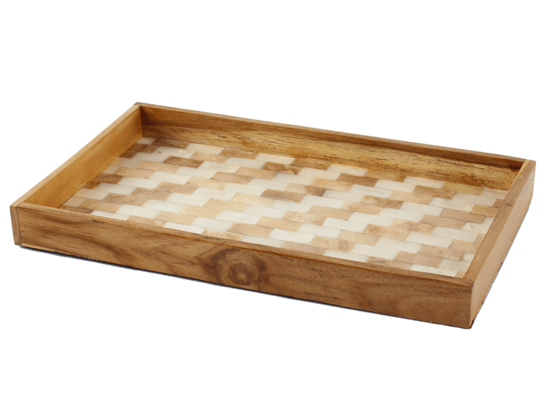 Presentatieblad zigzag wit 28cm Presentatieblad zigzag wit 28cm