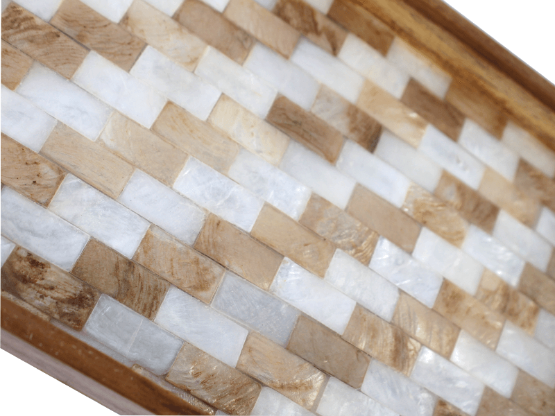 Presentatieblad zigzag wit 28cm Presentatieblad zigzag wit 28cm
