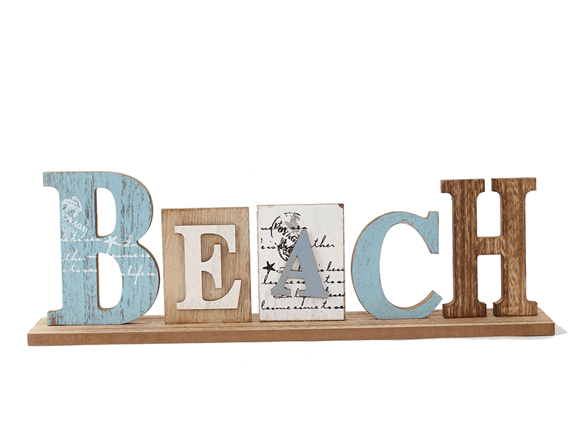 Woord Beach op standaard 40cm Woord Beach op standaard 40cm