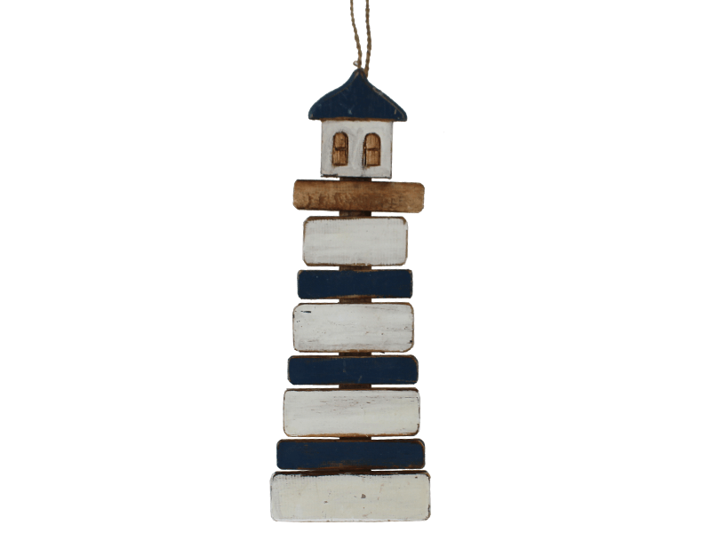 Hanger Vuurtoren blauw 40cm Hanger Vuurtoren blauw 40cm