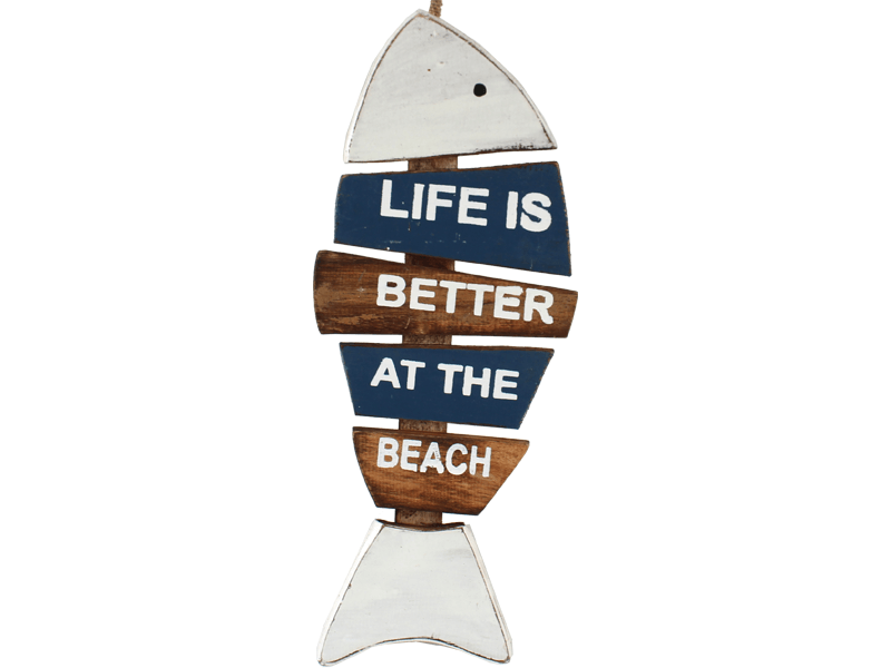 Tekstbord Vis Life is Better 41cm Tekstbord Vis Life is Better 41cm