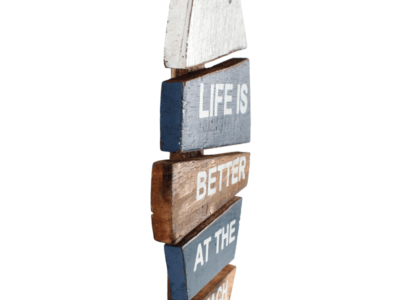 Tekstbord Vis Life is Better 41cm Tekstbord Vis Life is Better 41cm