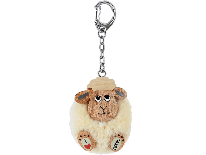 Pom pom sleutelhanger schaap TEXEL Pom pom sleutelhanger schaap TEXEL