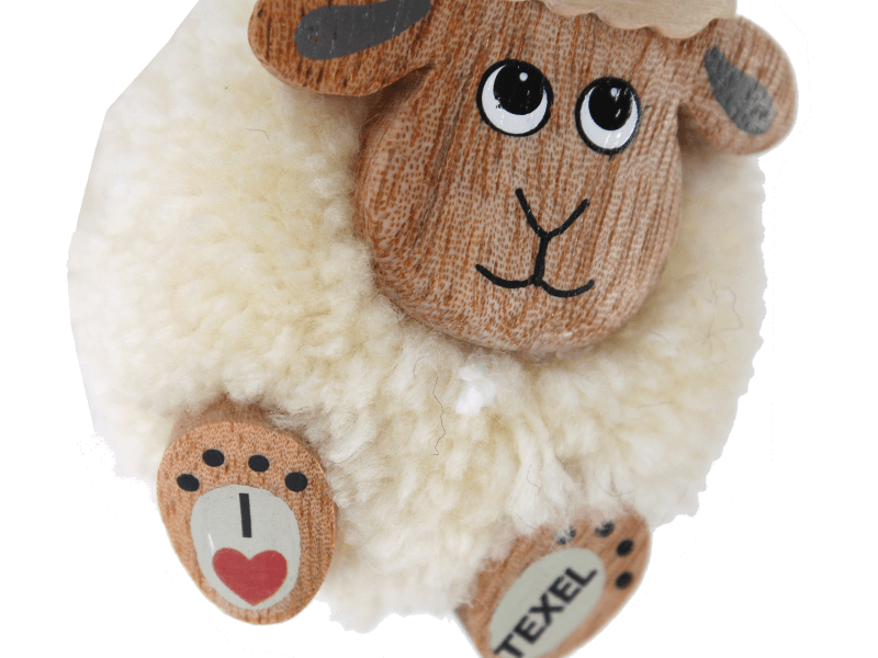 Pom pom sleutelhanger schaap TEXEL Pom pom sleutelhanger schaap TEXEL