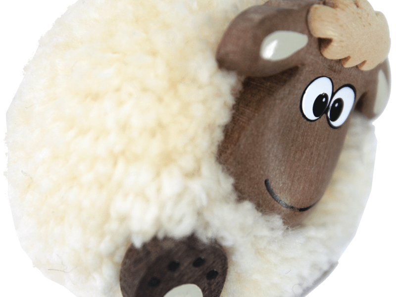 Pom pom sleutelhanger schaap grijs Pom pom sleutelhanger schaap grijs