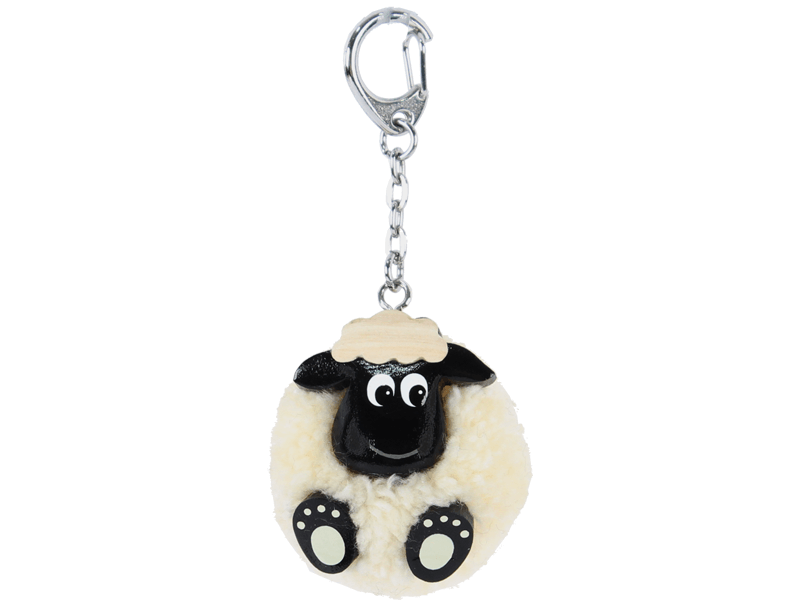 Pom pom sleutelhanger schaap zwart Pom pom sleutelhanger schaap zwart