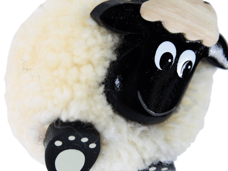 Pom pom sleutelhanger schaap zwart Pom pom sleutelhanger schaap zwart