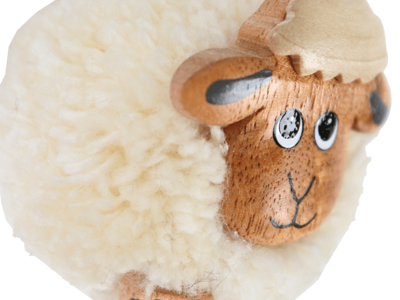 Pom pom magneet schaap beige Pom pom magneet schaap beige