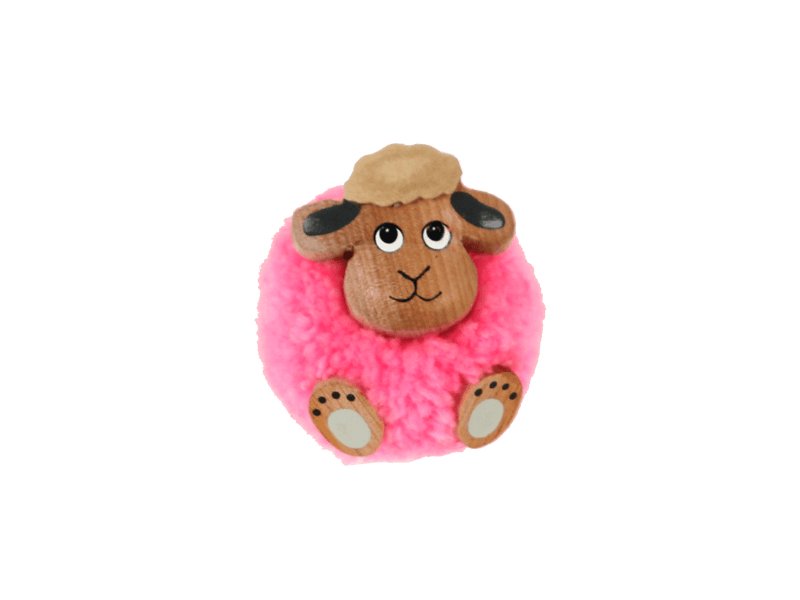 Pom pom magneet schaap roze Pom pom magneet schaap roze