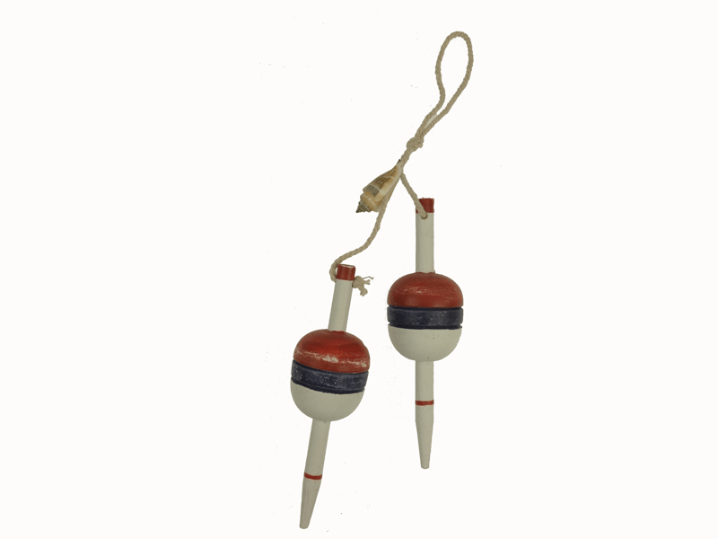 2 decoratiedobbers aan touw 27cm 2 decoratiedobbers aan touw 27cm